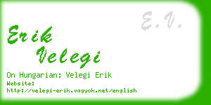 erik velegi business card
